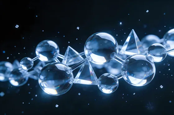 Bunch Of Clear Glass Bubbles Floating In The Air