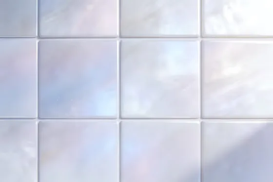 White Tile With Blue And Pink Pattern