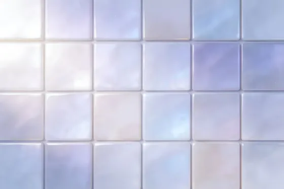 White And Blue Tile Wall With White And Blue Pattern