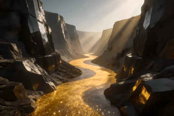 River In A Rocky Area With Rocks And Rocks