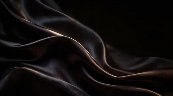 Dark Brown Silk Fabric