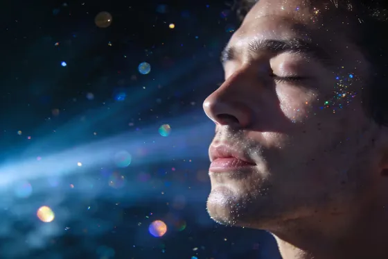 Man With His Eyes Closed