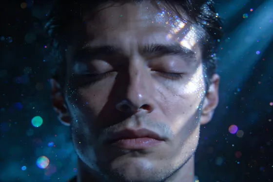 Man With His Eyes Closed