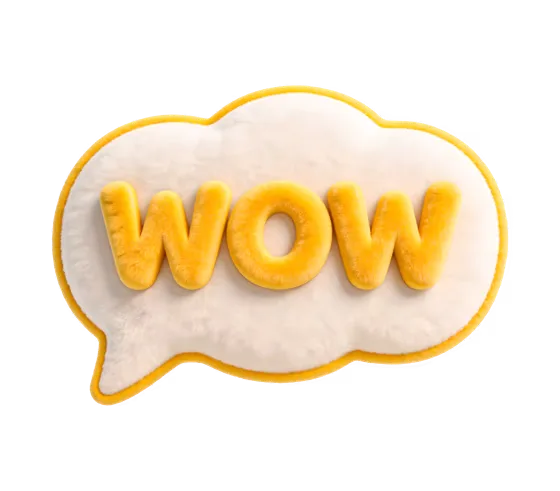 Cloud With The Word Wow Written In It Isolated On Transparent Backgrou