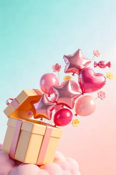 Bunch Of Balloons Floating In The Air