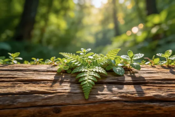 Leaf On A Log