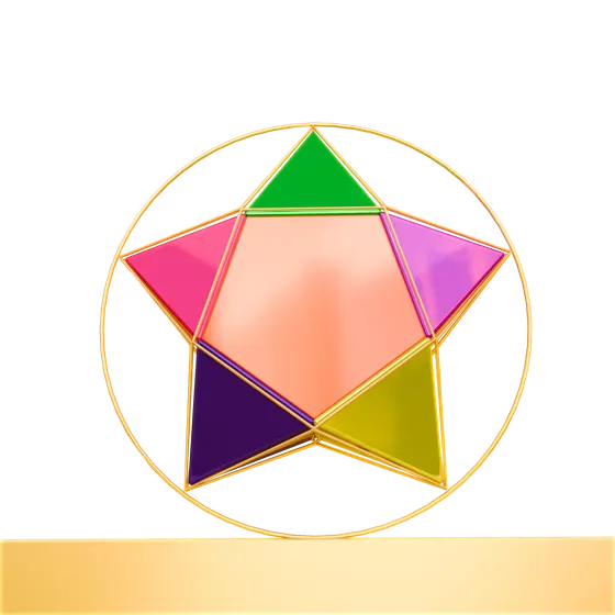 3D Khmer New Year Star Lantern Khom Phkay