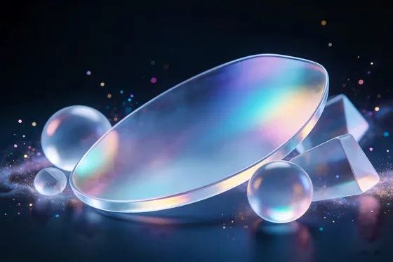 Pair Of Glass Spheres With Black Background