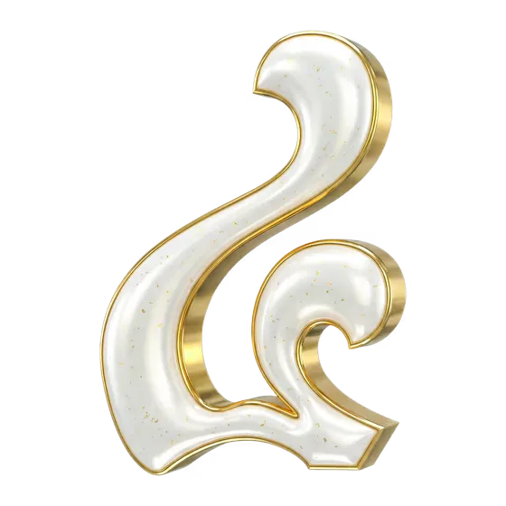 Elegant Cambodian Golden White Decorative Symbol