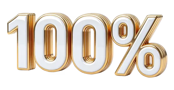 Gold White 100 Percent Luxury 3D