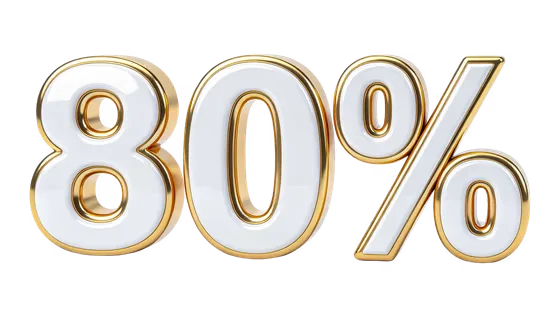 Luxury 80 Percent Gold White Promotion