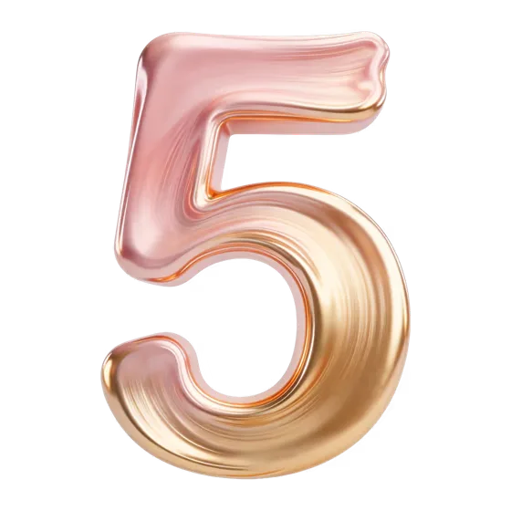 Luxe Rose Gold Liquid Number Five
