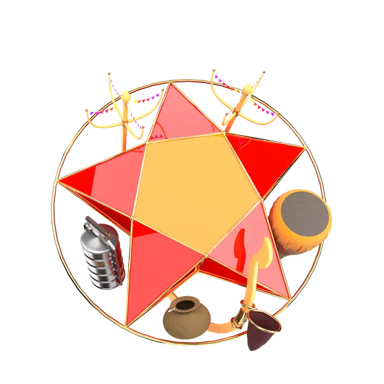 Khmer New Year 3D Star Lantern ផ្កាយចូលឆ្នាំខ្មែរ