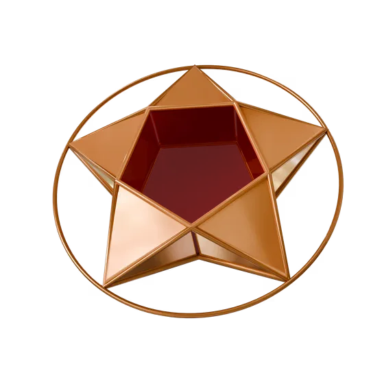 Golden 3D Star Lantern ផ្កាយ Khmer New Year Render