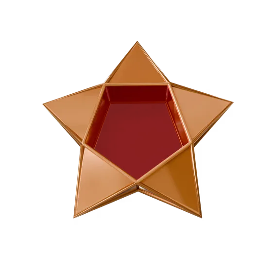 3D Golden Star ផ្កាយមាស Metallic Decorative Object