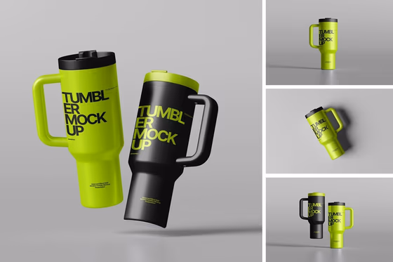 High Quality Tumbler Mockup