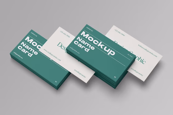 High Quality Name Card Mockup