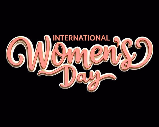 International Women's Day 3D Text