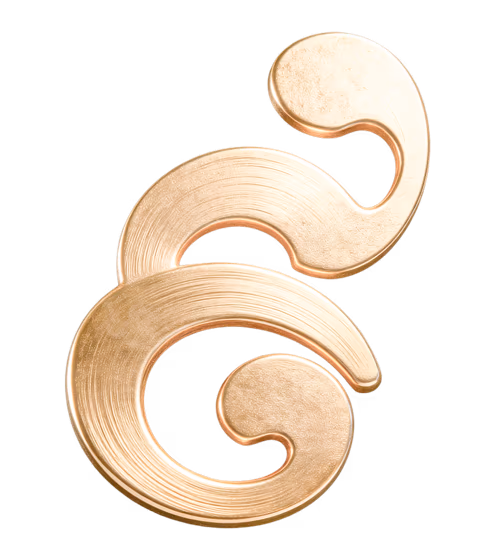 Khmer Number 9 Gold 3D Render