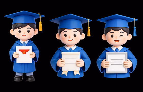 Happy Graduates Celebrating Achievement with Diplomas