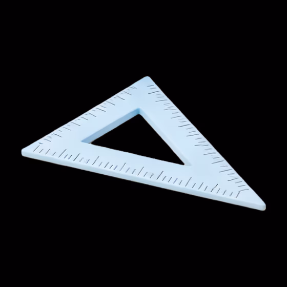 Blue Triangle Set Square Geometry Tool