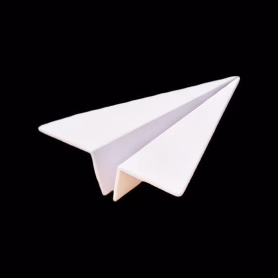 Paper Airplane White Messaging Communication Concept