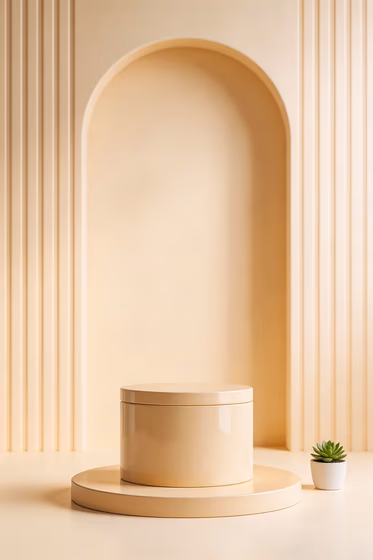 Modern Minimalist Display Podium Arch Background