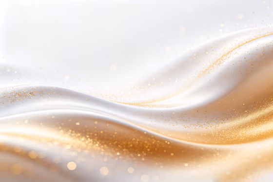 Abstract White Gold Glitter Bokeh Wave