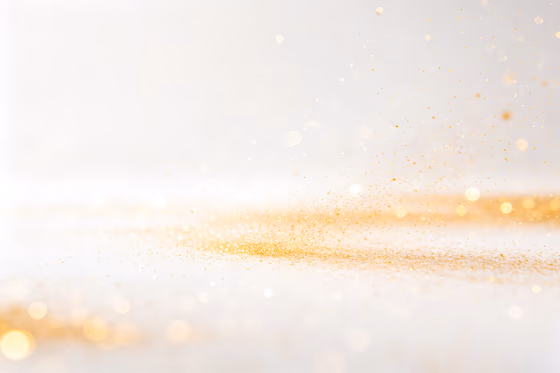 Golden Glitter Sparkling Particles Abstract Background
